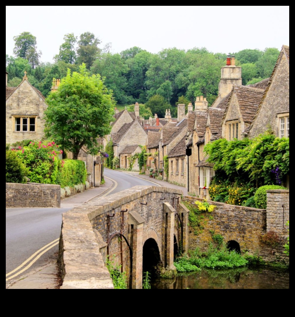 Γραφική γοητεία: Εξερευνημένη θέα στο χωριό και την πόλη