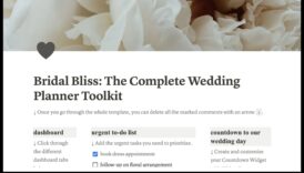 Bridal Bliss Blueprint: Your Ultimate Wedding Planning